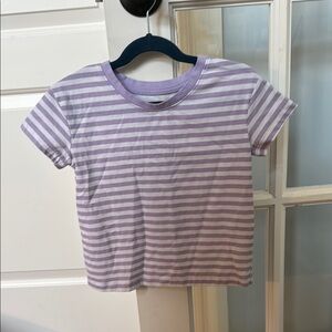 Purple Striped Kids Shirt